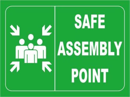 madhusigns Safe Assembly Point Emergency Sign