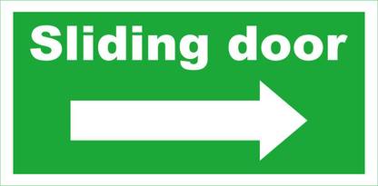 madhusigns Sliding Door Emergency Sign
