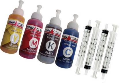 PINNACLE Ink Tank Wireless 419 Multi Color Ink Cartridge Black + Tri Color Combo Pack Ink Bottle