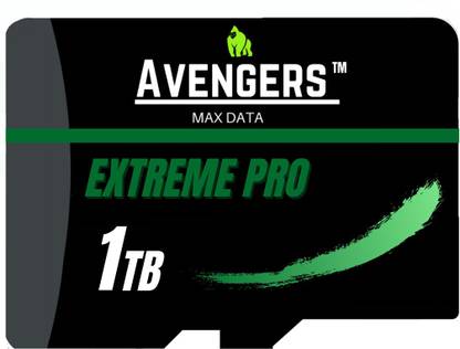Avengers Max Data AVMXDT1TBGHUS CANVA 4 1 TB MicroSDXC Class 10 42 MB/s  Memory Card Compatible with Gaming Console, Camera, Mobile, Computer