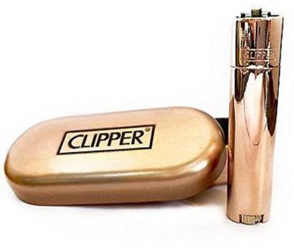 clipper Rose Gold Metal Rose Gold Metal Lighter Pocket Lighter