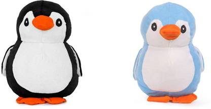 MEGA COMPLAX black penguin and blue penguin stuffed soft toy  - 15 cm