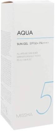 Missha Sunscreen - SPF 50 PA++++ All around safe block aqua sun gel SPF 50+ PA++++