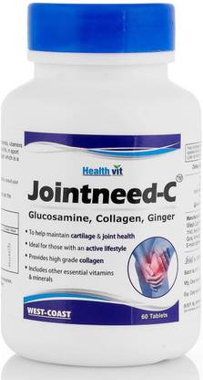 HealthVit Jointneed-C Glucosamine, Collagen, Ginger 60 Tablets
