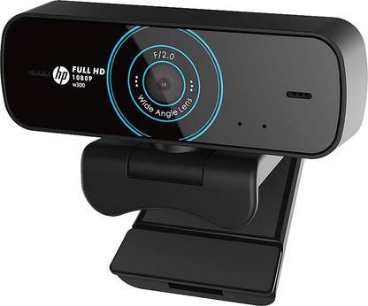 HP 1W4W5AA W300 1080p/30 Fps 1080 HD  Webcam with Built-In Microphone USB Connectivity