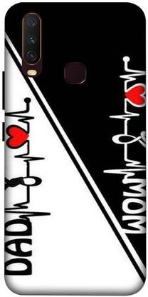 ANGELSKY Back Cover for VIVO Y12 ( mom dad wallpaper) PRINTED BACK COVER