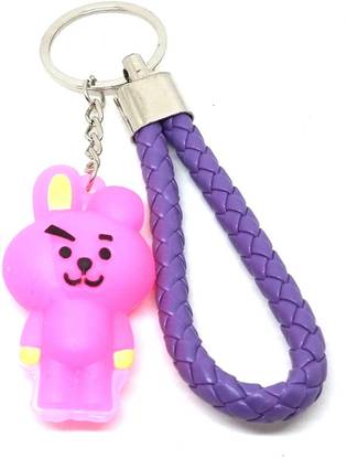 Arkanum ARK1282 Purple Cute BTS |BT21 BTS Bangtan | Cooky Purple Lanyard Keyring Key Chain