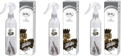 Sol Oudh Spray White Oud Air Freshener - Pack Of 3 (3 X 250ml)