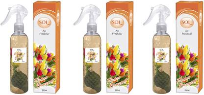 Sol Floral Spray Flower Bouquet Air Freshener - Pack Of 3 (3 X 250ml)