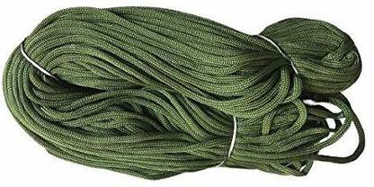 ZILZAA 4 mm Nylon Thread/Cord for Macrame Craft and DIY Project (ARMY GREEN, 50 MTR)
