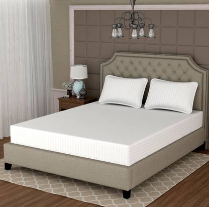 ELUSIVE 260 TC Cotton Double Striped Flat Bedsheet
