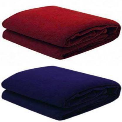 Unique Style Solid Double Fleece Blanket for  Heavy Winter