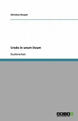 Credo in unum Deum