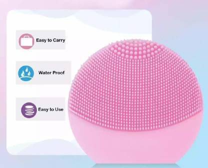 ETHOS Face Brush for Cleansing and Exfoliating, Scrubber to Massage and Scrub Your Skin - Deep Pore Exfoliation, Wash Makeup, Massaging pack of 1