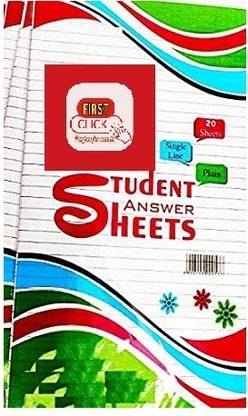 First Click EXAM/STUDENT ANSWER 60 SHEETS LONG TWO SIDE RULED A4 85 gsm Multipurpose Paper