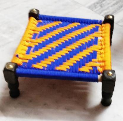 Radha khatiya/bed for laddu gopal Wooden Pooja Chowki