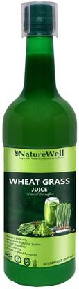 Naturewell Ultra Wheat Grass Juice 500 ml.Natural Juice for Building Immunity.Effective for Detoxification. High Chlorophyll.Fresh Sprouted Ultra Wheatgrass | No Added Artificial Flavours I Gluten Free I. No Added Sugar