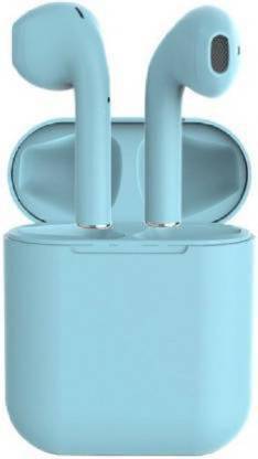 vk integrate i12 twins earbuds Bluetooth with microphone (Blue color) Bluetooth