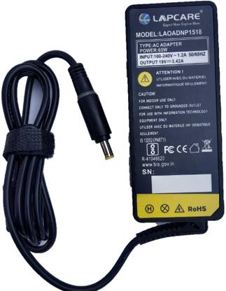LAPCARE Adapter for Acer 19V 3.42A (5.5 x 1.7) 65 W Adapter