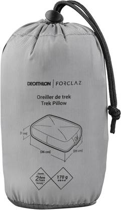 Forclaz by Decathlon Polyester Fibre Lumbar Pillow Pack of 1 Solid