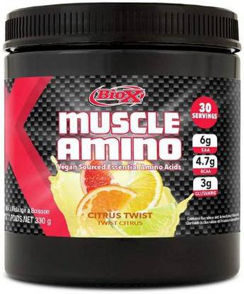 BioX Performance EAA Vegan Sourced Muscle Amino Acid Powder Citrus Twist 30 serving EAA (Essential Amino Acids)
