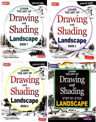 Learn The Art Of Drawing & Shading Landscape (Set Of 4 Books)