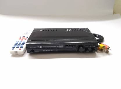 YOGAQUAA Free to Air NEWTONE MPEG 2 HD Set TOP Box with Remote & AV Lead(Black Colour) Media Streaming Device