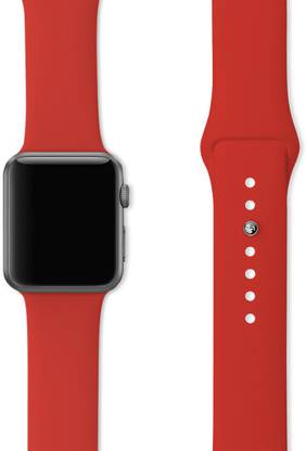 DailyObjects Red Silicone WatchBand (42/44mm) Smart Watch Strap