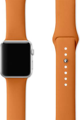 DailyObjects Orange Silicone WatchBand (38/40mm) Smart Watch Strap