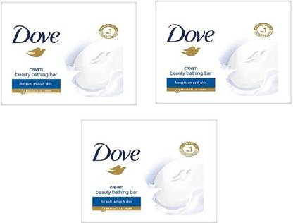 DOVE Cream Beauty Bathing Bar 100g (Pack of 3)