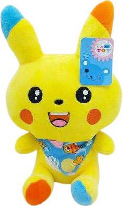 TEMSON Royal Cute Colorful Hanging Pikachu Stuffed Soft Plush Toy - 9 inch  - 9 inch