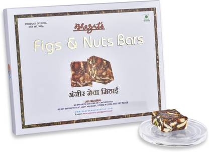 Bhagat's Heera Sweets Figs & Nuts Bars | Chikki Burfi Box