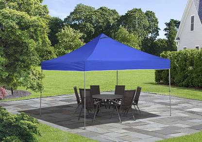 Plantex Outdoor 10x10 Easy Set-Up Folding Tent/Tent for Beach, Camping / Wheeled Carry Bag Tent - For Outdoor & Cafeteria, General Utility Furniture