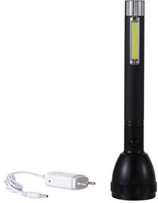 DP.LED 2080 SUPER ULTRA HIGH POWER LED RECHARGEABLE TORCH Torch Emergency Light(5W+3W) Torch METAL Torch Capacity: 2400mAh Torch (BLACK : Rechargeable) Torch