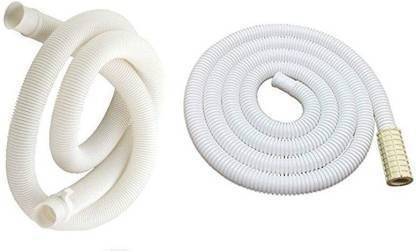 KI BATH FITTINGS 3 Meter Washing machine Semi Inlet pipe With Outlet Pipe For Drain/Extension/Outlet Hose Pipe For Semi Automatic Washing Machine Pipe (Inlet+Outlet) Size-Both 3 Meter Combo Hose Pipe Hose Pipe