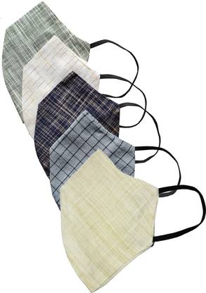 HSR Washable Reusable Cloth 100% Pure Khadi Organic Double Layer Pure Khadi Cloth Mask With Melt Blown Fabric Layer