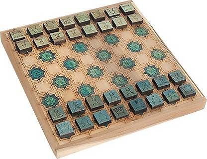 Fabindia Amer Handpainted Chess Board Game Accessories
