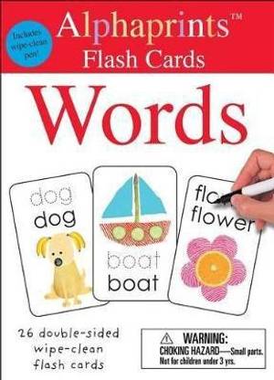 Alphaprints: Wipe Clean Flash Cards Words