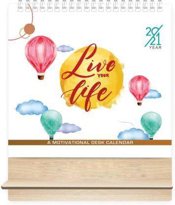idolcollections Live Life 2021 Table Calendar