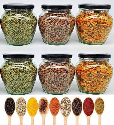 Adhunyk Glass Tea Coffee & Sugar Container  - 400 ml