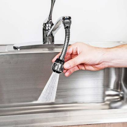 ZENUSS Flexible Tab Extension for Kitchen Sink,Turbo Flex 360 Degree Rotation. Faucet Nozzle