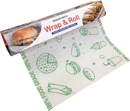 FOODWRAP Wrap & Roll Food Wrapping Paper (11" X 25 Mtrs.) Parchment Paper Parchment Paper