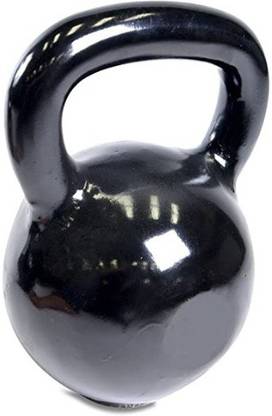 saipro All-Purpose Solid Cast Iron Kettlebell - Ballistic Exercise Set Black Kettlebell