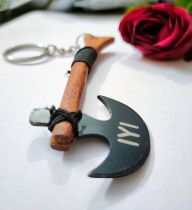 Turgut Noorgul ALP Axe keychain Wooden Steel made Key Chain