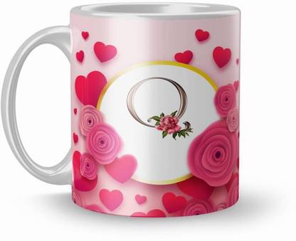 MM9E Letter Q Alphabet Best Gift for Friends Who's Name Start With Q , Special Birthday Gift for Girlfriend ,BoyFriend with Glossy Finish with Vibrant Print Ceramic Coffee (11oz) 330ml Ceramic Coffee Mug