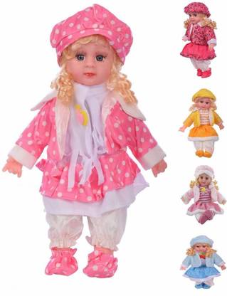 HARSIDDHI CREATION Big Size Singing Songs and Poem Baby Girl Doll (Multicolour, 43 cm)