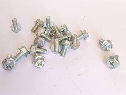 NR Trader Nut & Bolt Set Star head Cap Screw Bolt (30 Pcs) 6 x 20 mm