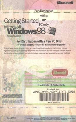 Getting Started - Microsoft Window 98