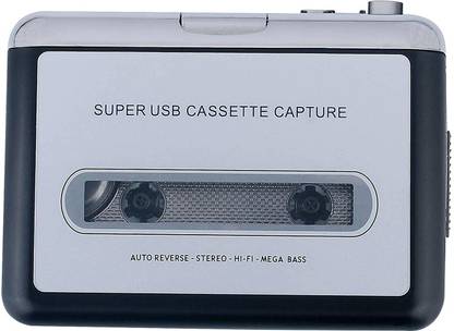 microware Portable USB 2.0 Handheld Tape to PC Super USB Cassette-to-MP3 Converter Capture MP3 Player