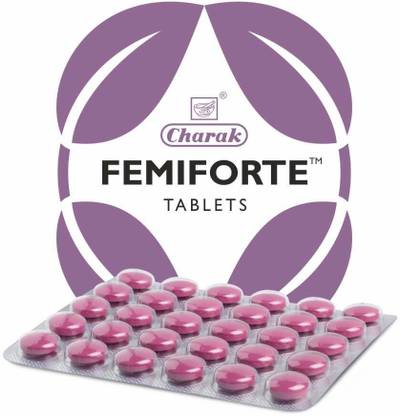 CHARAK Femiforte Tablets -Relieve Vaginal Itching and Burning Sensation,Reduce Vaginal Discharge and Odour (Pack of 5)